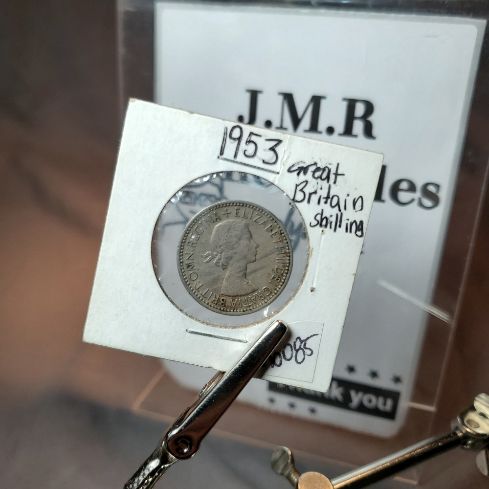 1953 Great Britain Shilling of Queen Elizabeth II (Scottish Shield) - Circulated